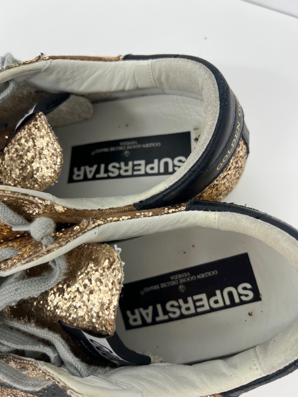 Golden Goose Superstar Glitter Star Low-Top Sneakers - Picture 7 of 14